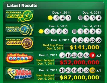 nclottery.com|north carolina cash five winning numbers.